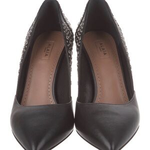Alaia Black Studded Heels